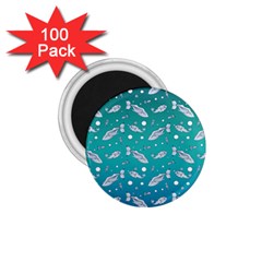 Under The Sea Paisley 1 75  Magnets (100 Pack)  by emilyzragz