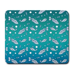 Under The Sea Paisley Large Mousepads