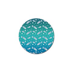 Under The Sea Paisley Golf Ball Marker by emilyzragz