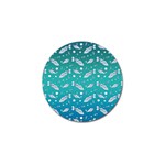 Under The Sea Paisley Golf Ball Marker Front