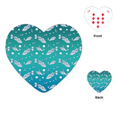 Under The Sea Paisley Playing Cards (heart) 