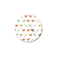 Assorted Birds Pattern Golf Ball Marker (4 Pack) by linceazul