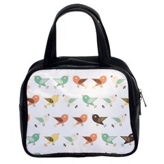 Assorted Birds Pattern Classic Handbags (2 Sides) by linceazul