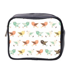 Assorted Birds Pattern Mini Toiletries Bag 2-side by linceazul