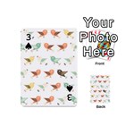 Assorted Birds Pattern Playing Cards 54 (Mini)  Front - Spade3