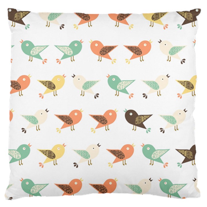 Assorted Birds Pattern Large Cushion Case (One Side)