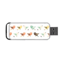 Assorted Birds Pattern Portable Usb Flash (two Sides) by linceazul