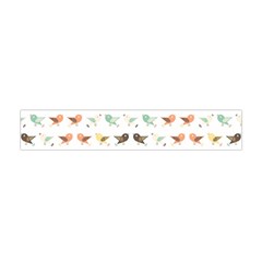 Assorted Birds Pattern Flano Scarf (mini) by linceazul