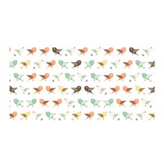 Assorted Birds Pattern Satin Wrap by linceazul