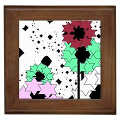 Star Flowers             Framed Tile by LalyLauraFLM