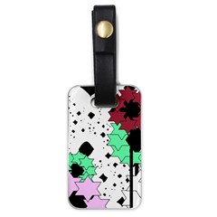 Star Flowers             Luggage Tag (one Side) by LalyLauraFLM