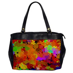 Colorful Shapes             Oversize Office Handbag by LalyLauraFLM