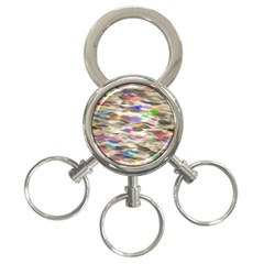 Colorful watercolors           3-Ring Key Chain