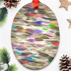 Colorful Watercolors           Ornament (oval) by LalyLauraFLM