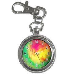 Pastel Shapes Painting            Key Chain Watch by LalyLauraFLM