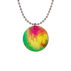 Pastel Shapes Painting            1  Button Necklace