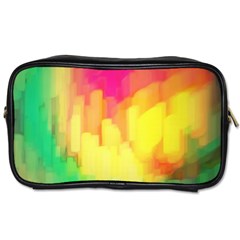 Pastel Shapes Painting            Toiletries Bag (two Sides) by LalyLauraFLM