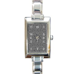 Modern Intricate Optical Rectangle Italian Charm Watch by dflcprints