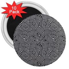 Modern Intricate Optical 3  Magnets (10 Pack)  by dflcprints