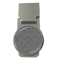 Modern Intricate Optical Money Clips (Round) 