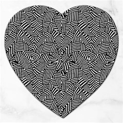 Modern Intricate Optical Jigsaw Puzzle (Heart)