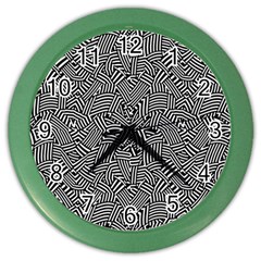 Modern Intricate Optical Color Wall Clocks by dflcprints