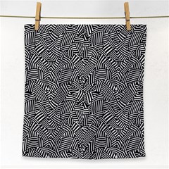 Modern Intricate Optical Face Towel by dflcprints