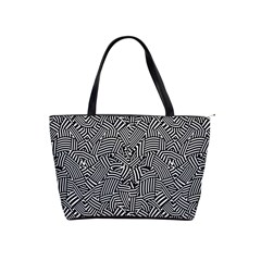 Modern Intricate Optical Shoulder Handbags by dflcprints