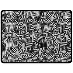 Modern Intricate Optical Fleece Blanket (large)  by dflcprints