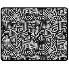 Modern Intricate Optical Fleece Blanket (medium)  by dflcprints