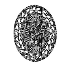 Modern Intricate Optical Ornament (oval Filigree) by dflcprints