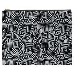 Modern Intricate Optical Cosmetic Bag (xxxl)  by dflcprints