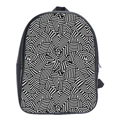 Modern Intricate Optical School Bags (xl)  by dflcprints