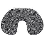 Modern Intricate Optical Travel Neck Pillows Front