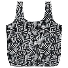 Modern Intricate Optical Full Print Recycle Bags (L) 