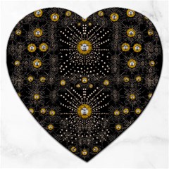 Lace Of Pearls In The Earth Galaxy Pop Art Jigsaw Puzzle (heart)