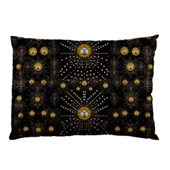 Lace Of Pearls In The Earth Galaxy Pop Art Pillow Case by pepitasart