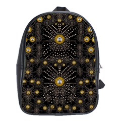 Lace Of Pearls In The Earth Galaxy Pop Art School Bags(large)  by pepitasart