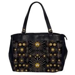 Lace Of Pearls In The Earth Galaxy Pop Art Office Handbags (2 Sides)  by pepitasart