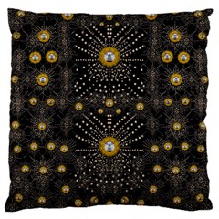 Lace Of Pearls In The Earth Galaxy Pop Art Large Cushion Case (two Sides) by pepitasart