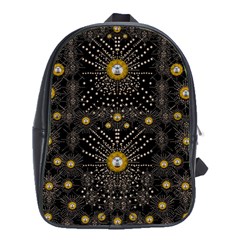 Lace Of Pearls In The Earth Galaxy Pop Art School Bags (xl)  by pepitasart