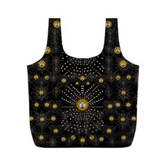 Lace Of Pearls In The Earth Galaxy Pop Art Full Print Recycle Bags (m) 