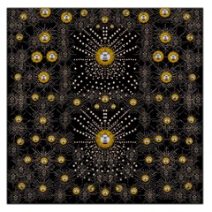 Lace Of Pearls In The Earth Galaxy Pop Art Large Satin Scarf (square) by pepitasart