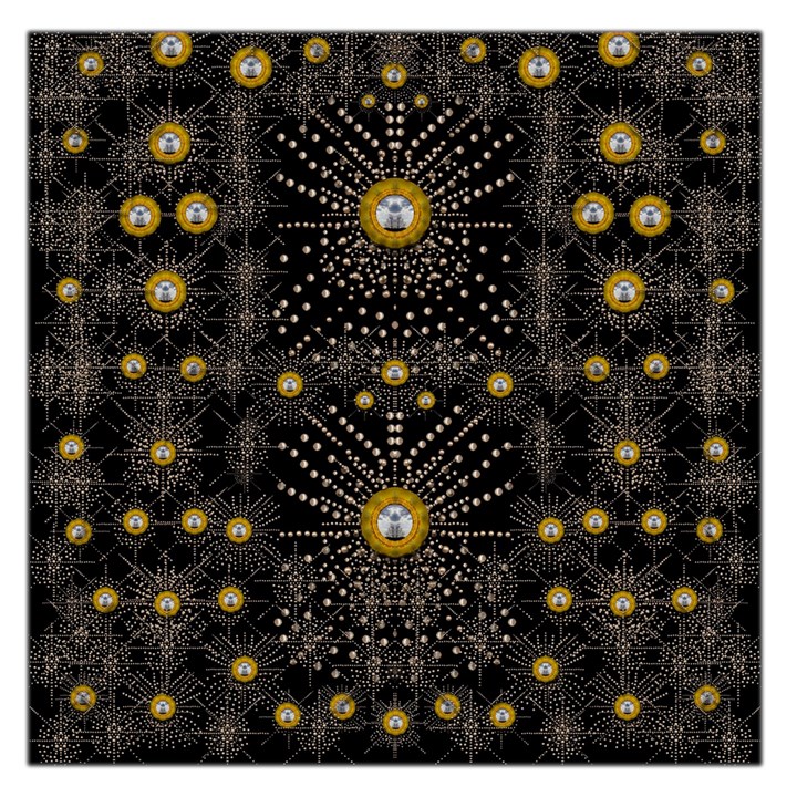 Lace Of Pearls In The Earth Galaxy Pop Art Large Satin Scarf (Square)