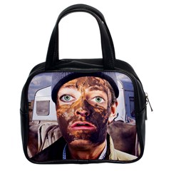 Shitfaced Classic Handbags (2 Sides) by RakeClag