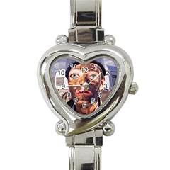 Shitfaced Heart Italian Charm Watch by RakeClag