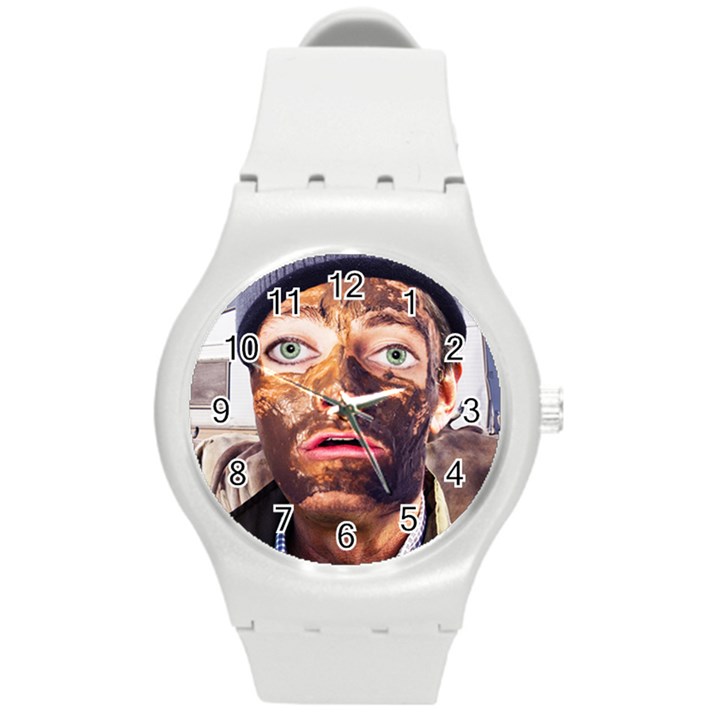 Shitfaced Round Plastic Sport Watch (M)