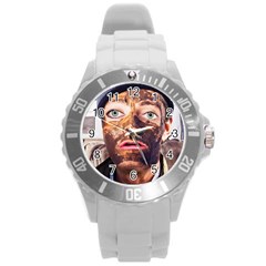 Shitfaced Round Plastic Sport Watch (l)