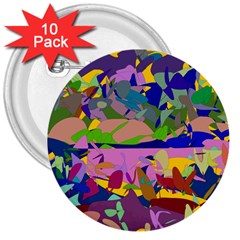 Shapes in retro colors              3  Button (10 pack)