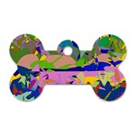 Shapes in retro colors              Dog Tag Bone (One Side) Front